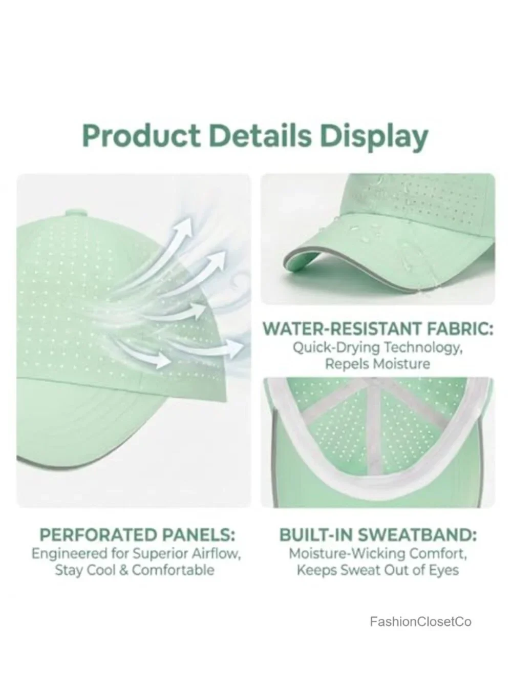 Criss Cross Ponytail Hat Reflective Baseball Cap Lightweight Quick Dry Mesh